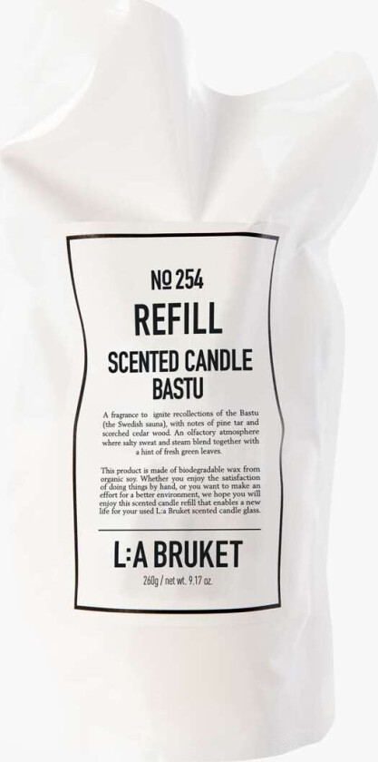 L:a Bruket 254 Scented Candle Bastu Refill 260 g