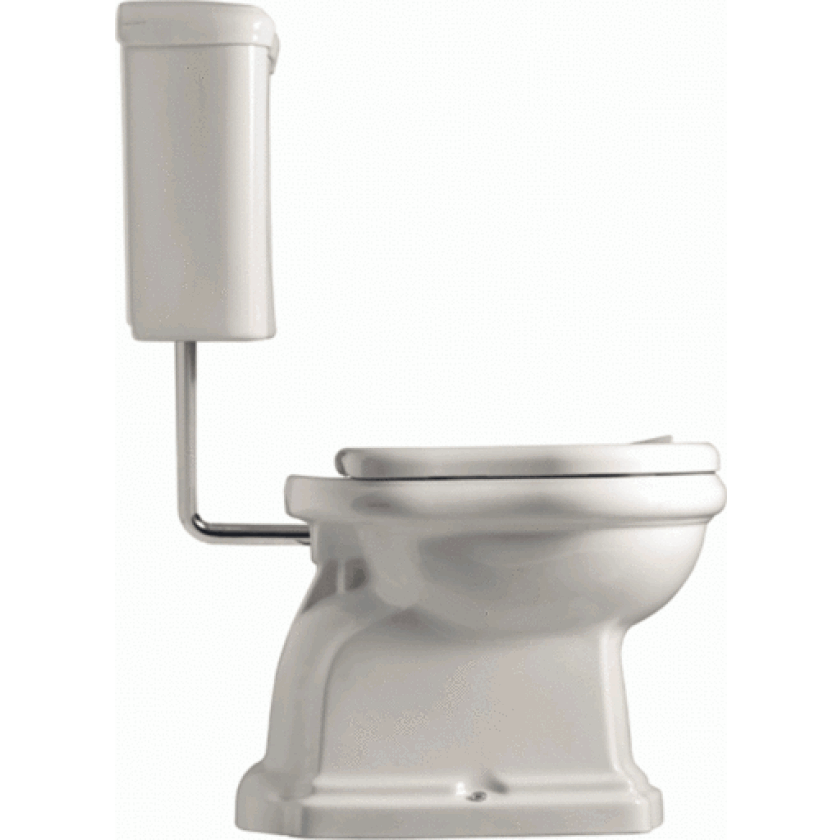 Bilde av Retro Low toalett, hvit