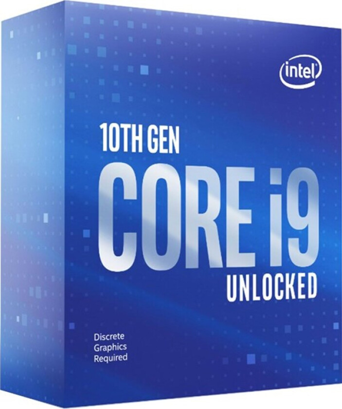 Core i9 10900KF - 3.7 GHz - 10-kjerners - 20 strenger - 20 MB cache - LGA1200 Socket - Boks (uten kjøler)