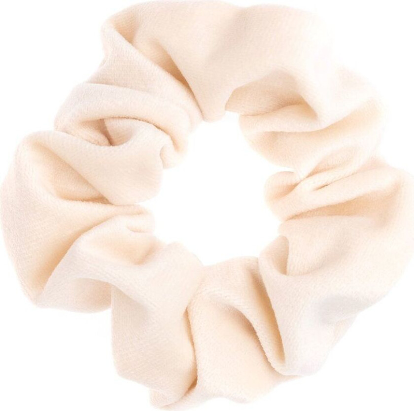 DARK Velvet Scrunchie Off White