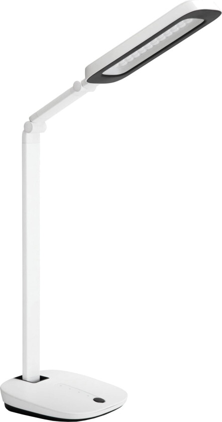 Funksjonell Bordlampe, Hvit, Metall, Plast, Hjemme kontor, Studere, IP20, II, Ikke-utskiftbare pærer