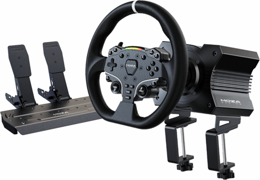 R5 Racing Simulator Bundle (R5 Wheel Base, Es Steering Wheel, Sr-P Lit