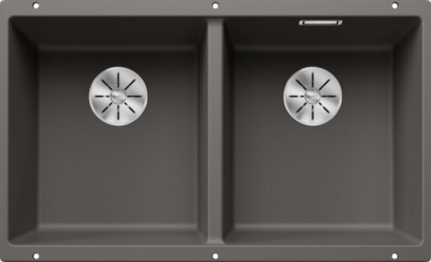 Subline 350/350-U UXI kjøkkenvask, 75,5x46 cm, grå