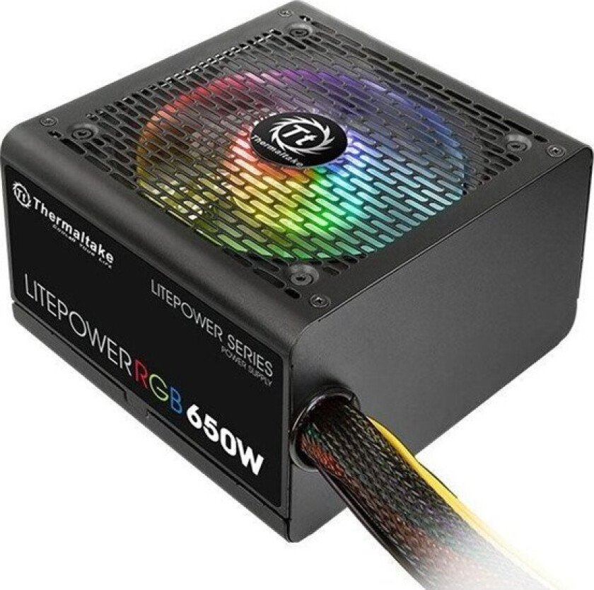 Litepower RGB 650W Strømforsyning (PSU) - 650 Watt - 120 mm - 80 Plus