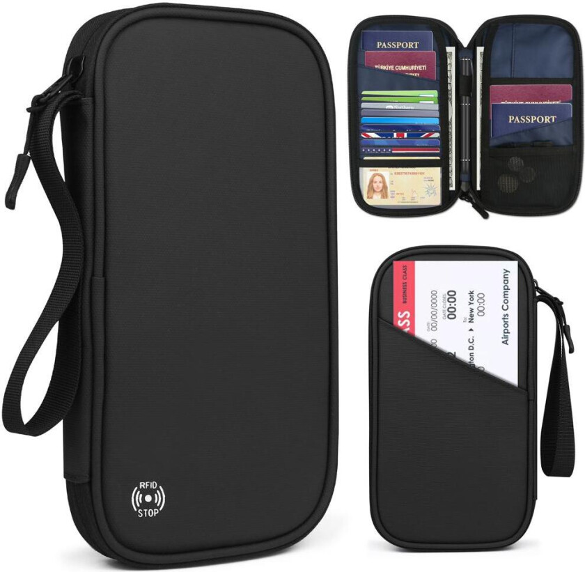 RFID-beskyttet reiselommebok