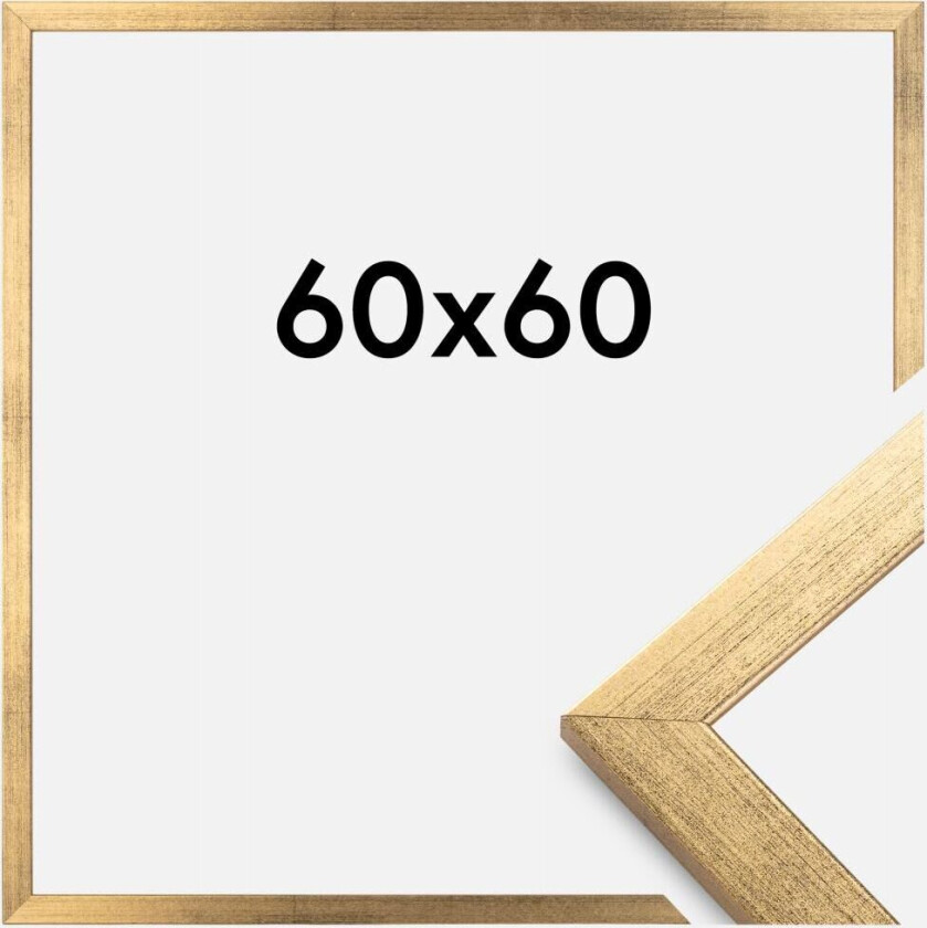 Ramme Stilren Akrylglass Gull 60x60 Cm