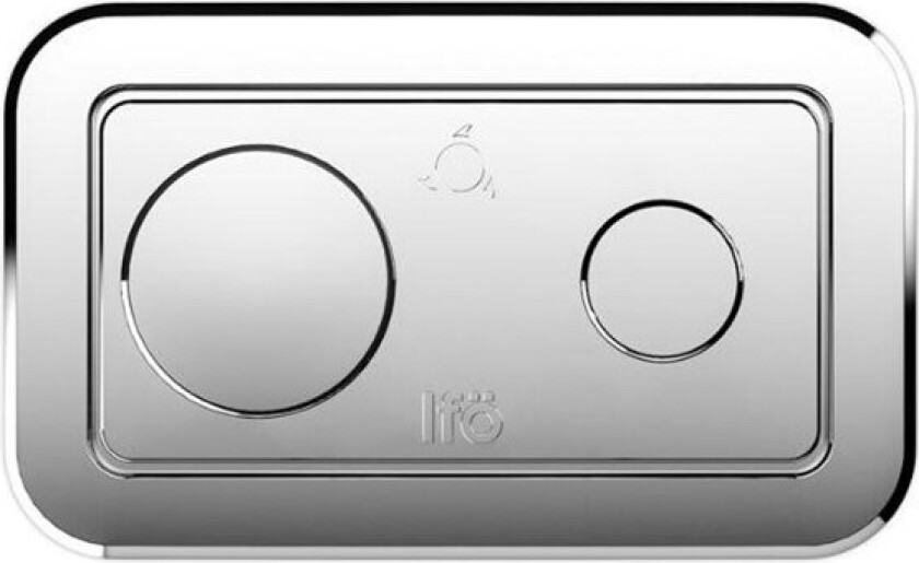 Bilde av skylleknapp krom til Spira toalett