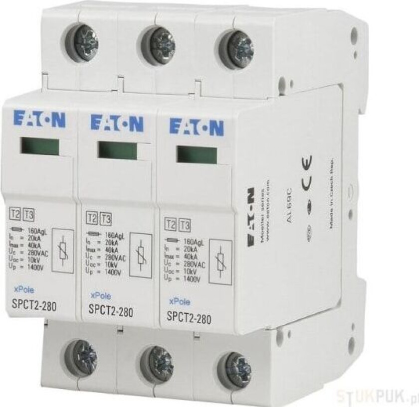 Corporation Overspenningsavleder C Type 2 3P 20kA SPCT2-280/3 167595