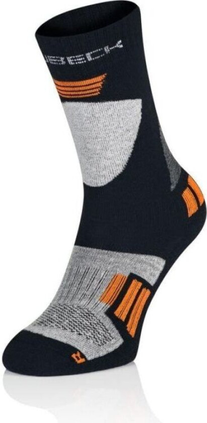 Children's Ski Force sokker, grå og oransje, størrelse 30-32 (BSK001/J)