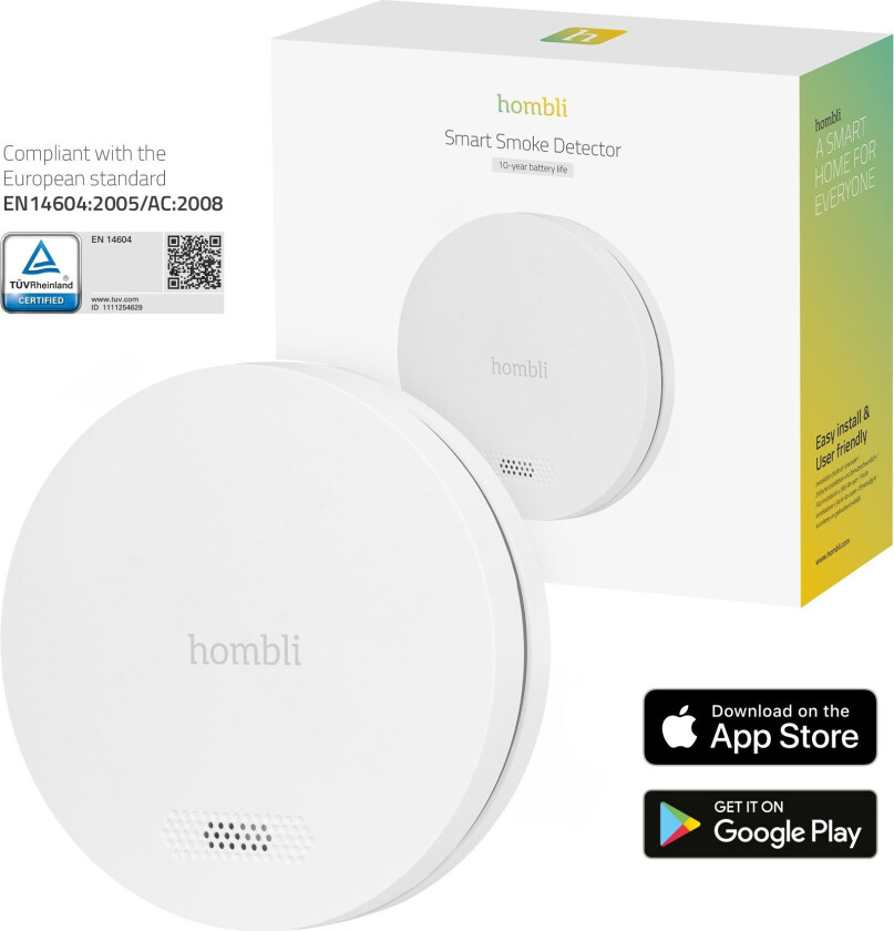 Bilde av Smart Smoke Detector Ultra Slim White