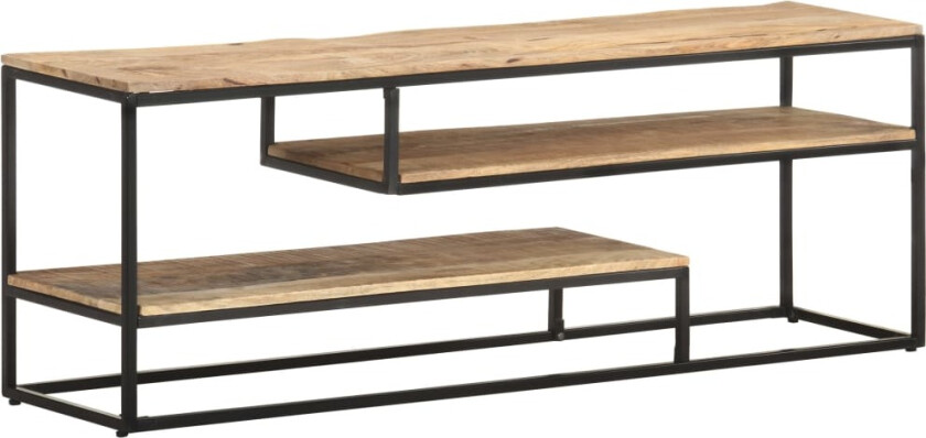 TV-benk 130x30x45 cm grovt mangotre