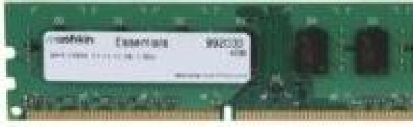 Mushkin Essentials - DDR3 - modul - 4 GB - DIMM 240-pin - 1600 MHz / PC3-12800 - CL11 - 1.35 V - ikke-bufret - ikke-ECC
