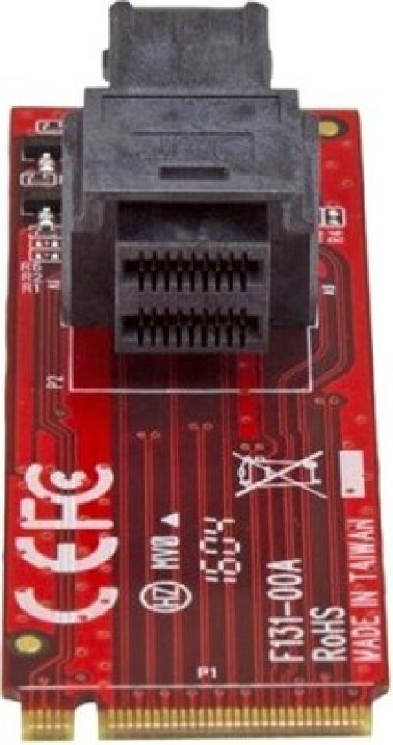 Bilde av U.2 (SFF-8643) to M.2 PCI Express 3.0 x4 Host Adapter Card for 2.5" U.2 NVMe SSD - interfaceadapter - SAS - M.2 Card