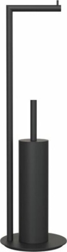 Bilde av Nova2 dorullholder med toalettbørste, sort