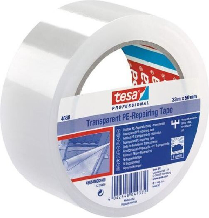 Tesa 4668 Byggfolietape 33 m x 50 mm, SITAC-godkjent