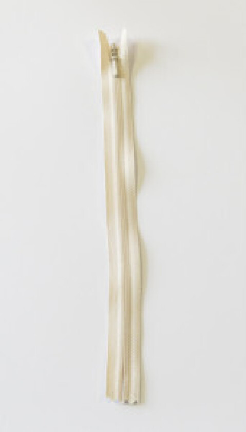 Usynlig Glidelås Fast Lys Beige 4mm - 55cm
