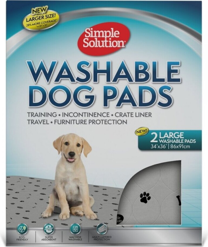 SimpleSolution Washable Dog Pads 2-p