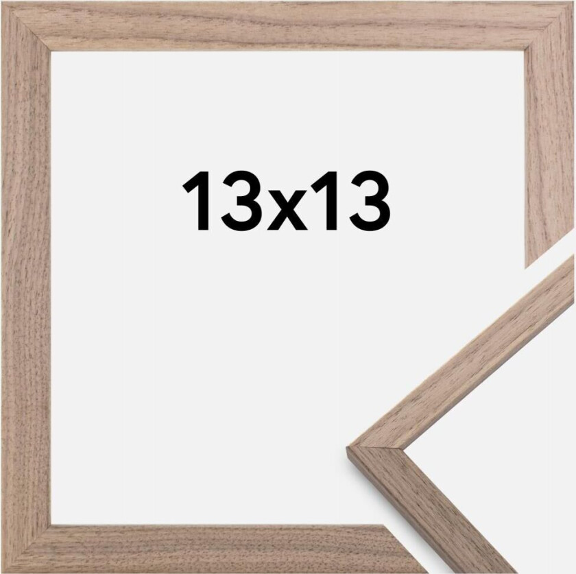 Ramme Edsbyn Valnøtt 13x13 Cm
