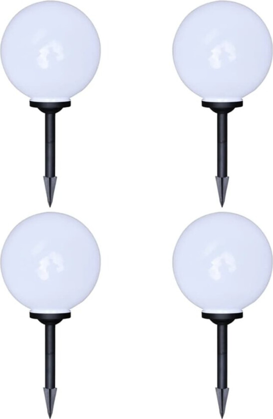 Utendørs LED-lamper for hagesti 4 stk 30 cm med jordpinne