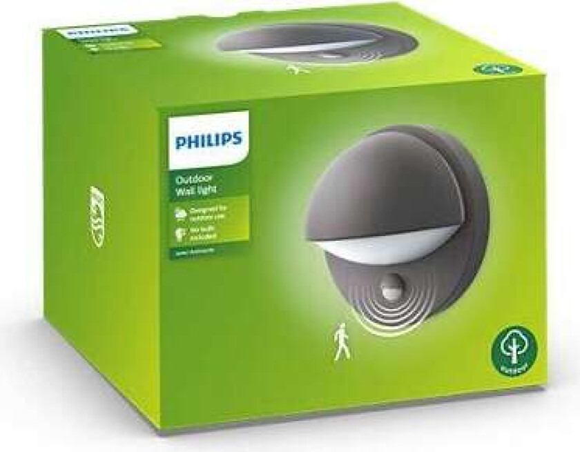 myGarden Vegglampe, Vegglys, Sort, Aluminium, IP44, Fasade, Hage, Terrasse, II