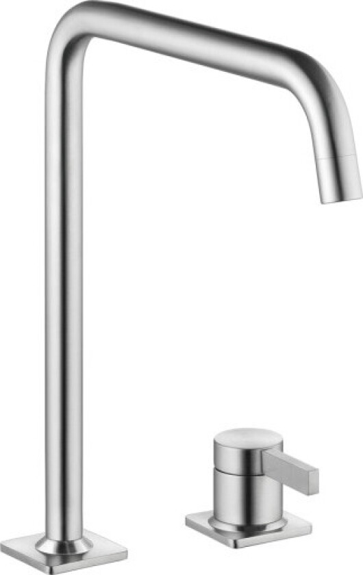 KWC ERA kjøkkenbatteri i rustfritt stål med U-tut.