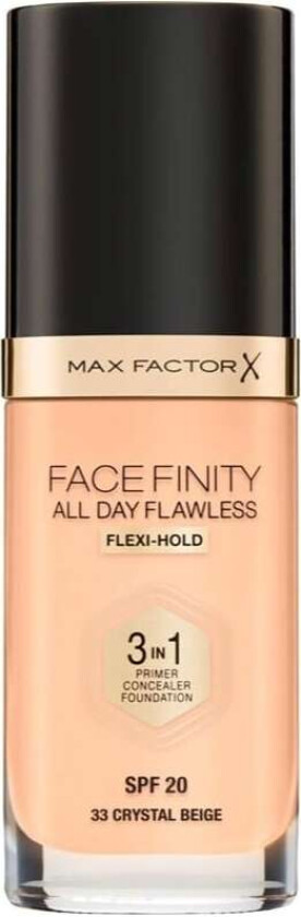 Facefinity 3-in-1 Foundation Crystal Beige 33 30 ml