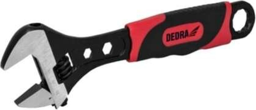 svensk justerbar skiftenøkkel 300 mm gummihåndtak (12B130)