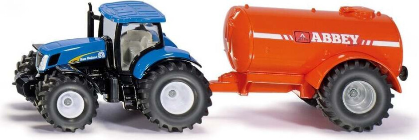 Bilde av Siku 1:50 Tractor With Single Axle Vacuum Tanker