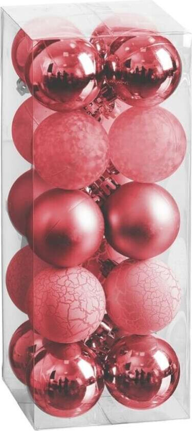 Juletrekuler Rød 5 x 5 x 5 cm (20 tall)