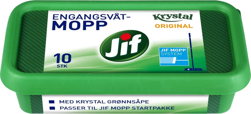 Jif Engangsvåtmopp Krystal 10stk