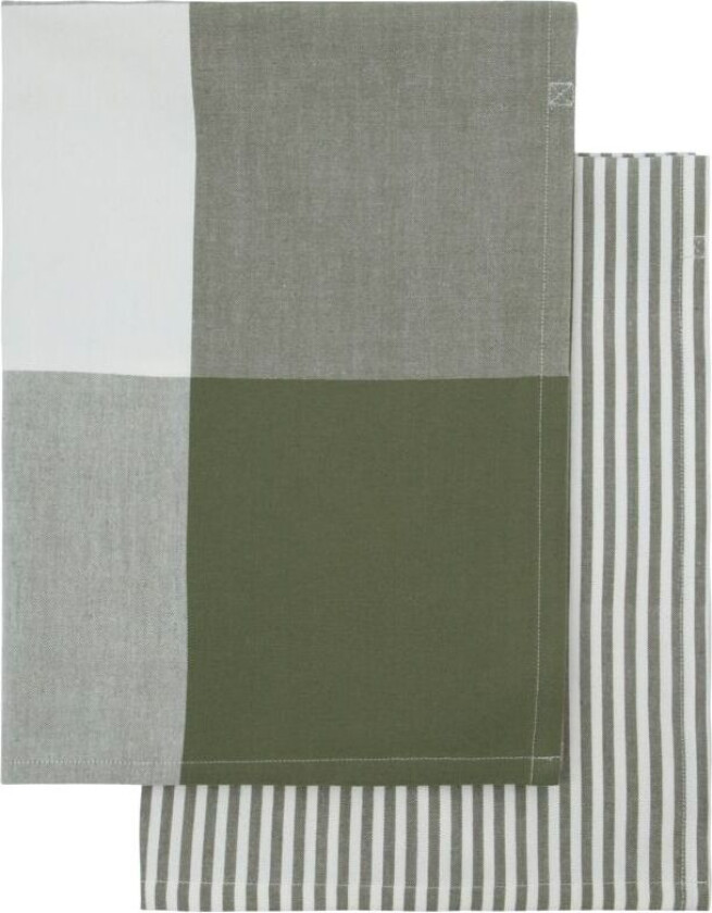 Cook kjøkkenhåndkle 55x75 cm 2-pk Olivengrønn