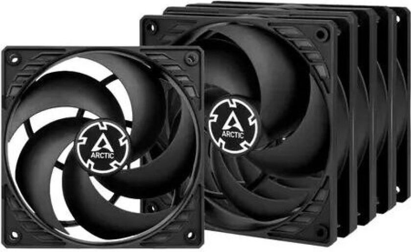 Arctic P12 PWM PST Svart 5-pack