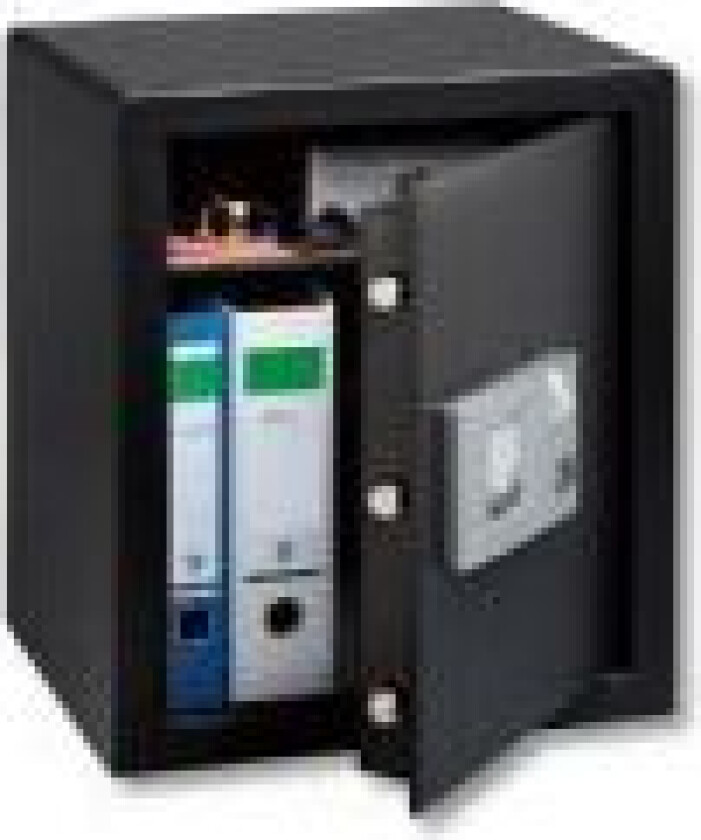 BURG-WÄCHTER PointSafe P 2 E FS, Frittstående safe, Sort, Kombinasjonslås, Fingeravtrykksleser, 20,5 l, Metall, Gulv/vegg