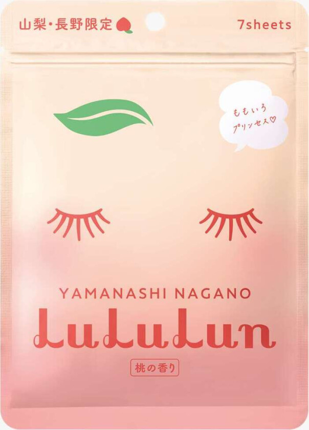 LuLuLun Premium Sheet Mask Yamanashi Peach 7 stk