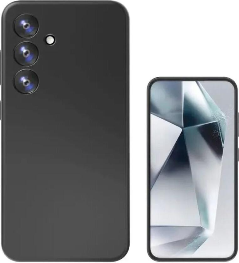 4smarts Samsung Galaxy S24+ (Plus) 4Smarts Liquid Silikon Cupertino Deksel - Qi2 Kompatibel - Svart