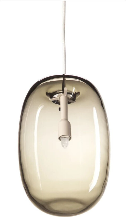 Pebble Långsträckt Varm Grå/Glass