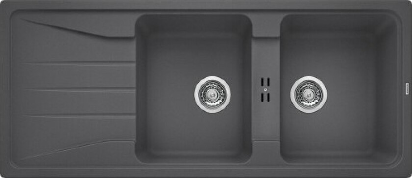 Sona 8S UX kjøkkenvask, 116x50 cm, grå
