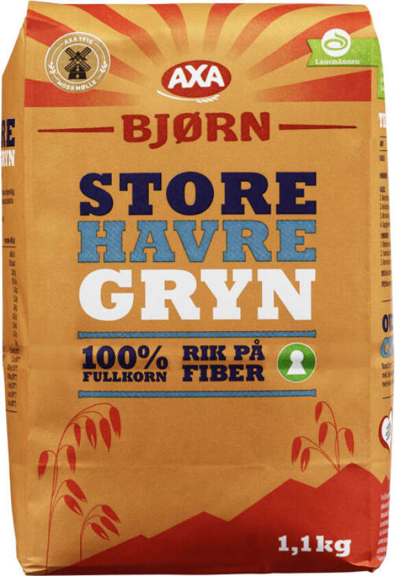 Havregryn Store 1,1kg Bjørn