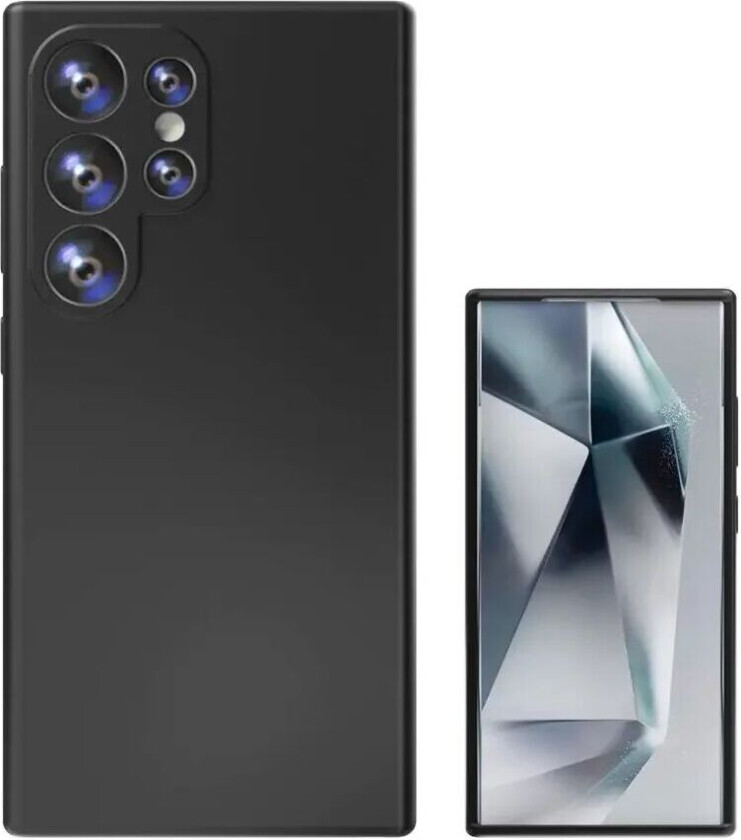 4smarts Samsung Galaxy S24 Ultra 4Smarts Liquid Silikon Cupertino Deksel - Qi2 Kompatibel - Svart