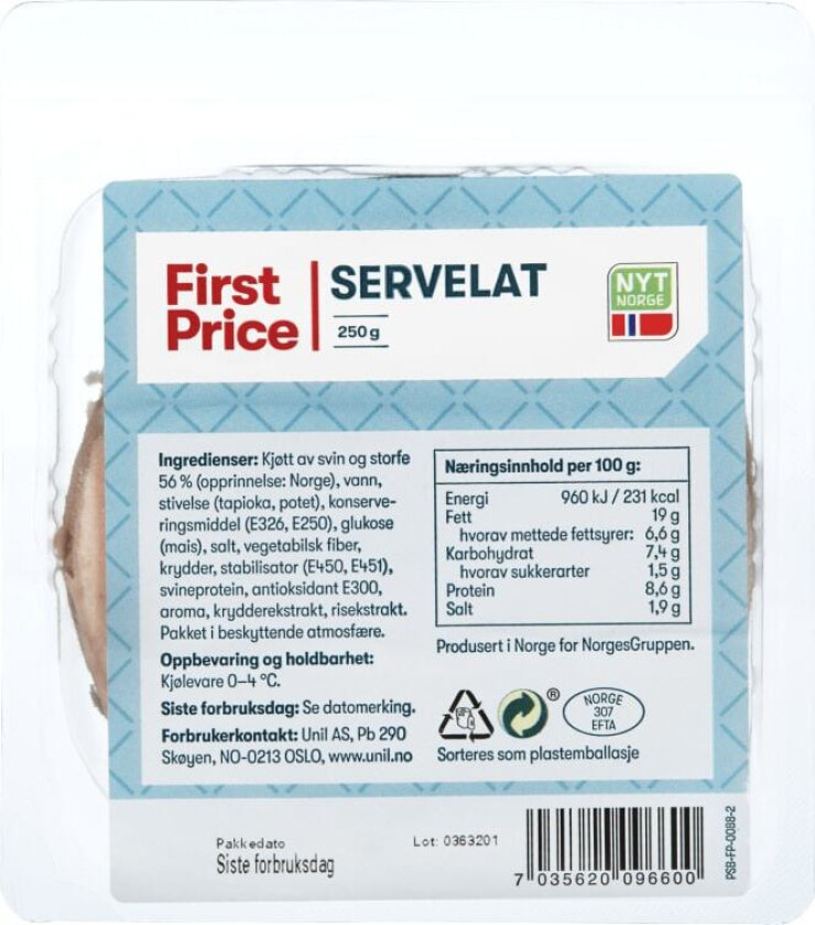 Servelat 250g