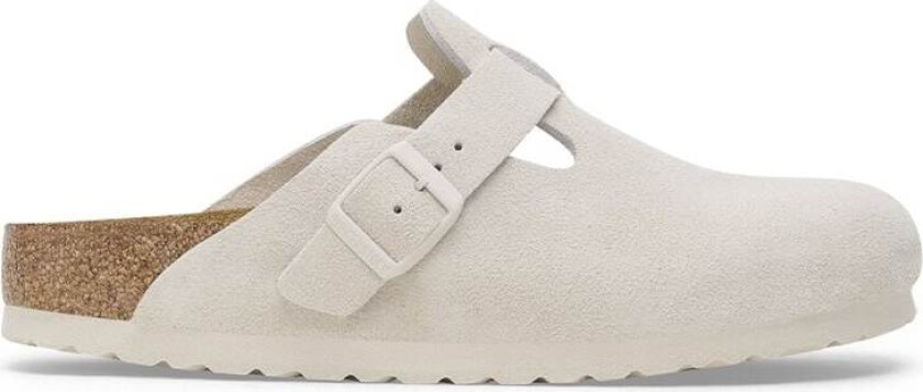 Boston Suede Leather - Antique White Hvit 38
