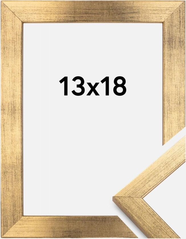 Ramme Stilren Akrylglass Gull 13x18 Cm