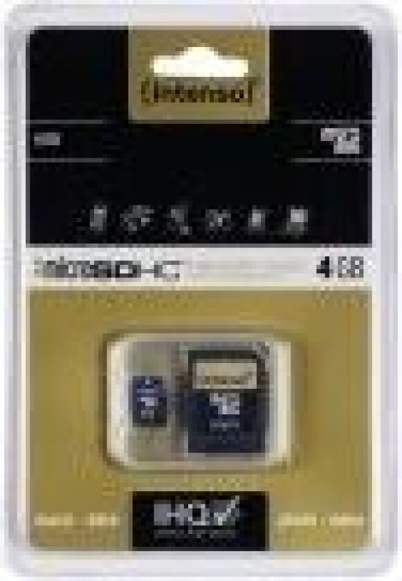 MicroSDHC 4GB Intenso + Adapter CL4 Blister