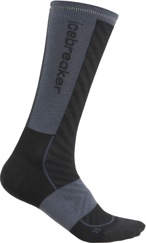 Women Merino Run+ Ultralight Crew Black/Graphite 35-37, Black/Graphite