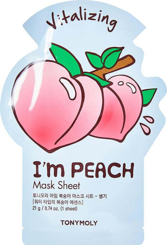 I´m Peach Mask Sheet, 21 ml Sheet Masks