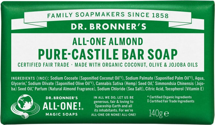 Magic Soaps All-One Hemp Almond, 140 g Bad- & Dusjkrem