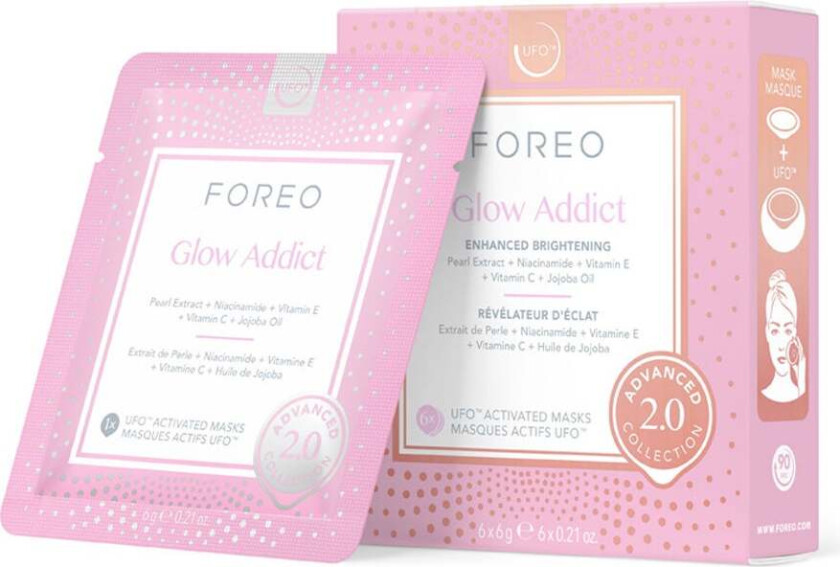 Foreo UFO™-Mask Glow Addict 2.0, 6 pcs Foreo Ansiktsmaske