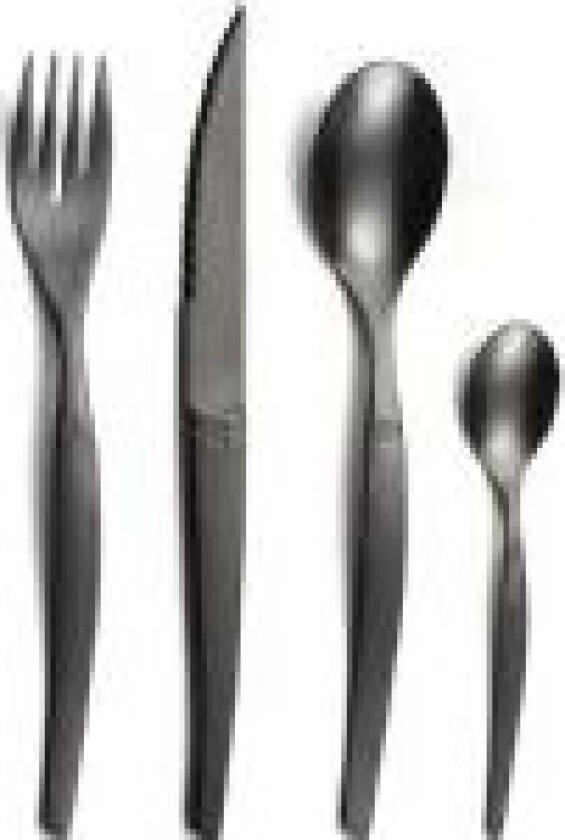 JET - 16-pc cutlery set in craft box - stonewash black PVD