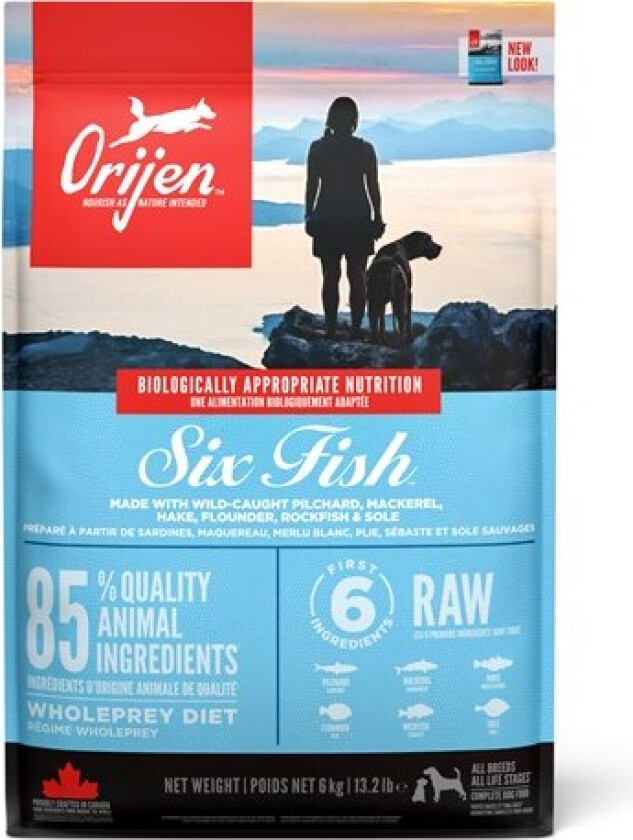 Bilde av Orijen Dog 6 Fish (11,4 kg)