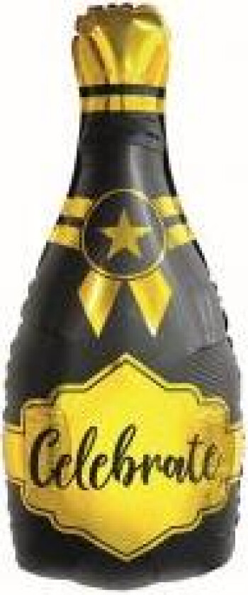 Folieballong Champagneflaske - ''Celebrate'' 35x76 Cm